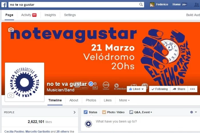 No Te Va Gustar es la primera banda uruguaya verificada por Facebook